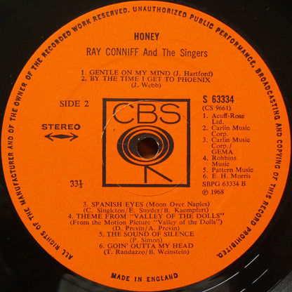 Ray Conniff And The Singers : Honey (LP, Album)