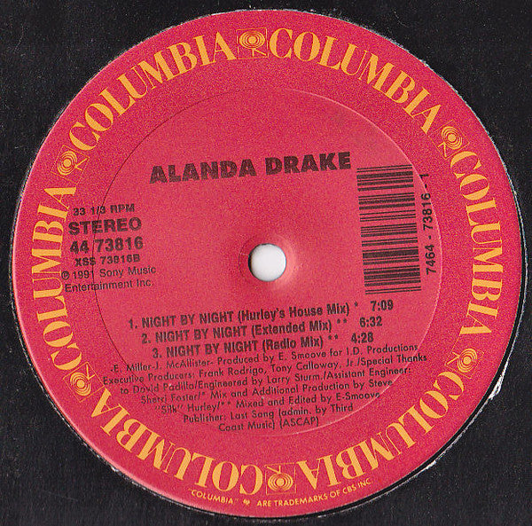 Alanda Drake : Night By Night (12")