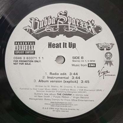 Bubba Sparxxx : Heat It Up (12", Promo)