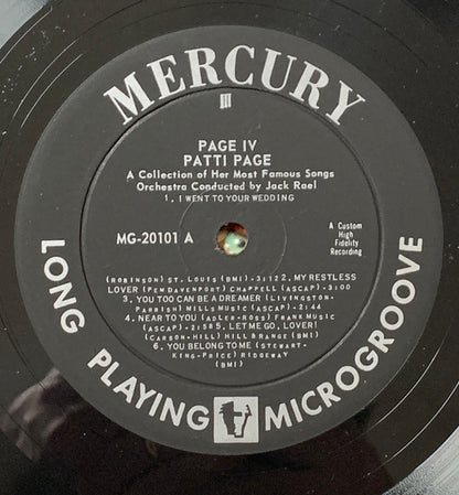 Patti Page : Page 4 - A Collection Of Her Most Famous Songs (LP, Album, Mono)