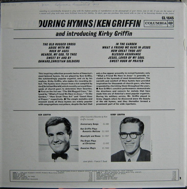 Ken Griffin (2), Kirby Griffin : The Enduring Hymns (LP, Mono, RP)