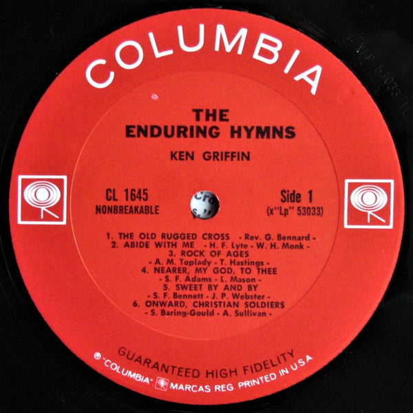 Ken Griffin (2), Kirby Griffin : The Enduring Hymns (LP, Mono, RP)