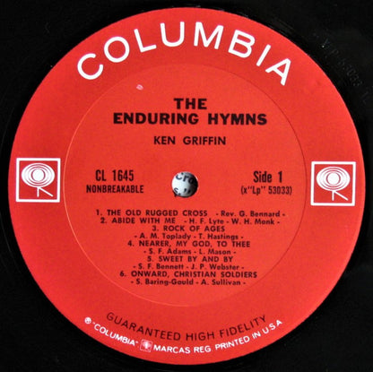 Ken Griffin (2), Kirby Griffin : The Enduring Hymns (LP, Mono, RP)