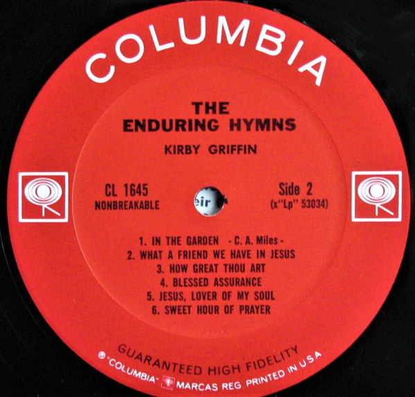 Ken Griffin (2), Kirby Griffin : The Enduring Hymns (LP, Mono, RP)