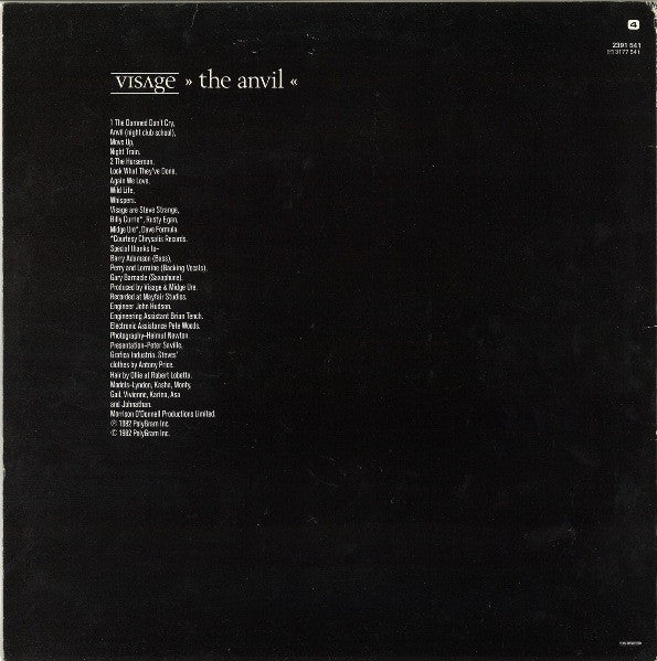 Visage : The Anvil (LP, Album)