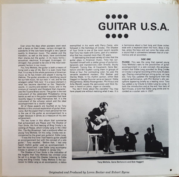 Tony Mottola : Guitar U.S.A. (LP, Album, RE, Gat)