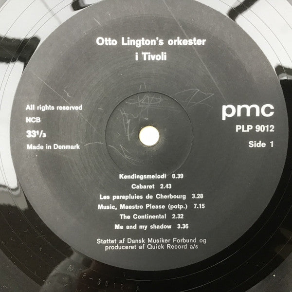 Otto Lington's Orchestra : i Tivoli (LP)