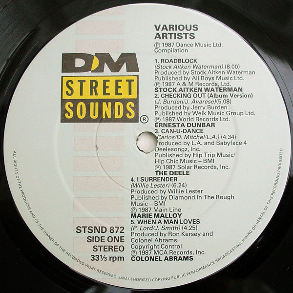 Various : Street Sounds '87-2 (LP, Comp)