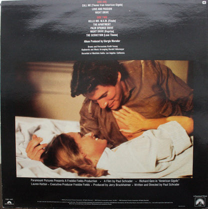 Giorgio Moroder : American Gigolo (Original Soundtrack Recording) (LP, Album)