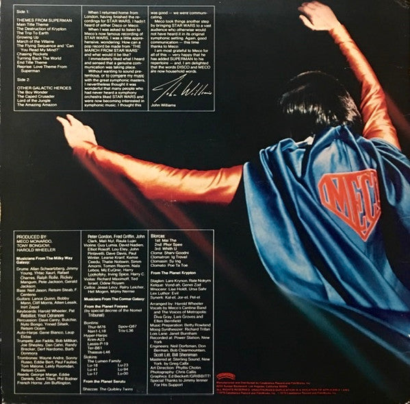 Meco Monardo : Superman And Other Galactic Heroes (LP, Album, Ter)