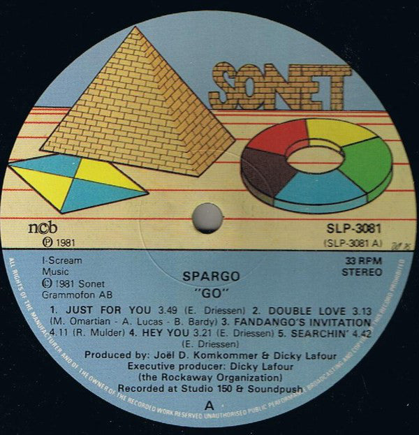 Spargo : Go (LP, Album)