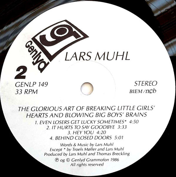 Lars Muhl : The Glorious Art Of Breaking Little Girls' Hearts And Blowing Big Boys' Brains (LP, Album)