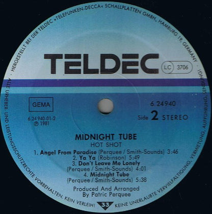 Hot Shot (2) : Midnight Tube (LP, Album)