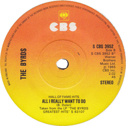 The Byrds : Chestnut Mare / All I Really Want To Do (7")