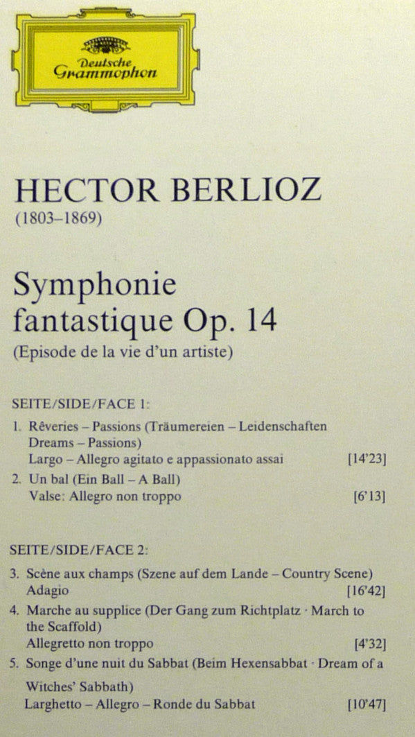 Hector Berlioz - Berliner Philharmoniker · Herbert von Karajan : Symphonie Fantastique (LP, RE)