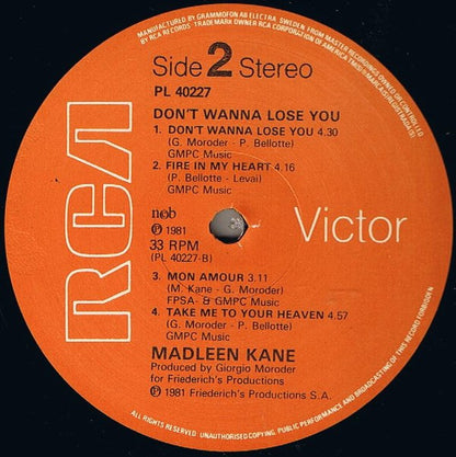 Madleen Kane : Don't Wanna Lose You (LP, Album)