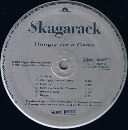 Skagarack : Hungry For A Game (LP, Album)