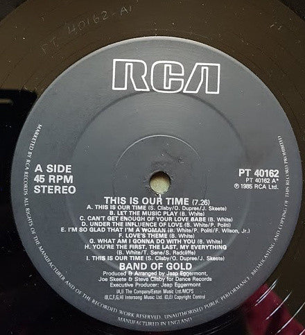 Band Of Gold : This Is Our Time (12", P/Mixed)