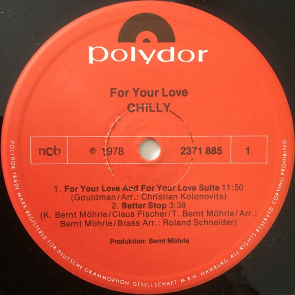 Chilly : For Your Love (LP, Album)