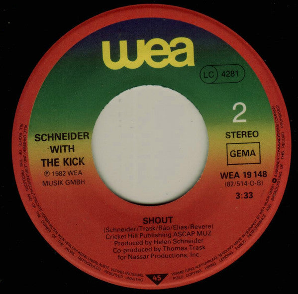 Helen Schneider With The Kick (2) : Hot Summer Nites (7", Single)