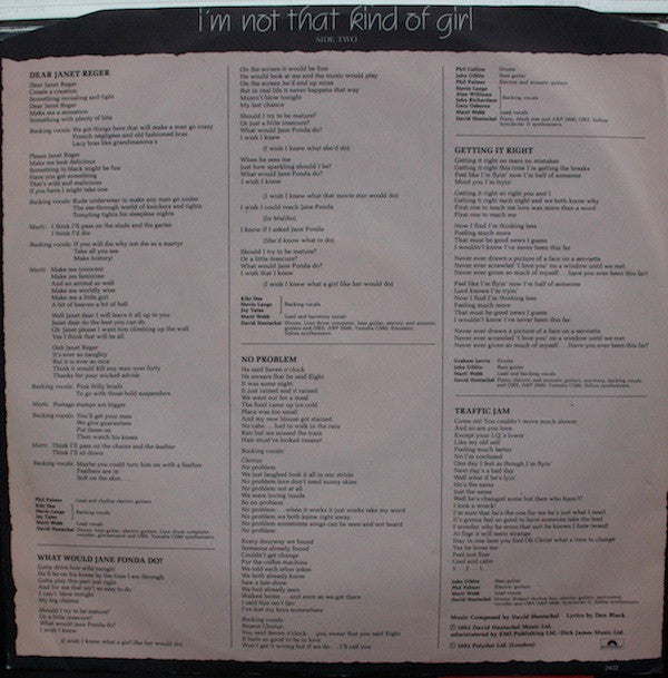 Marti Webb : I'm Not That Kind Of Girl (LP, Album)