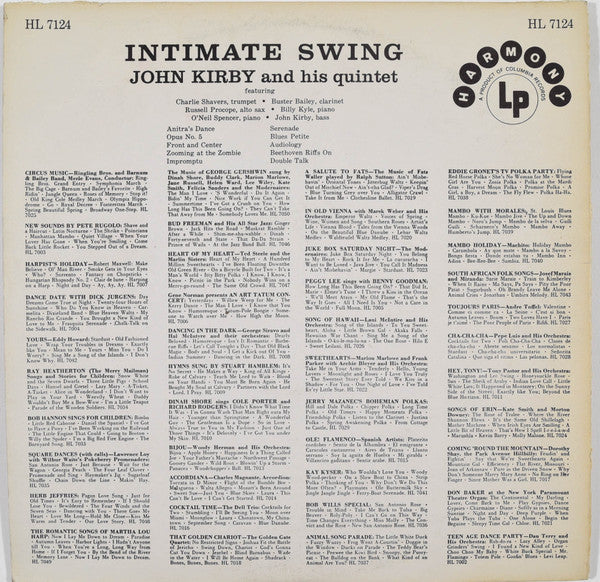 John Kirby And His Quintet : Intimate Swing (LP, Album, Hol)