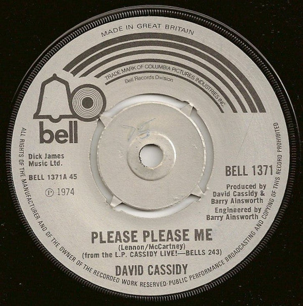 David Cassidy : Please Please Me (7", Single)