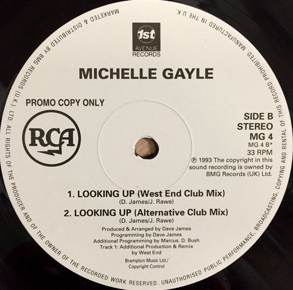 Michelle Gayle : Looking Up (12", Promo)