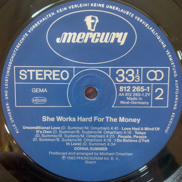 Donna Summer : She Works Hard For The Money (LP, Album)