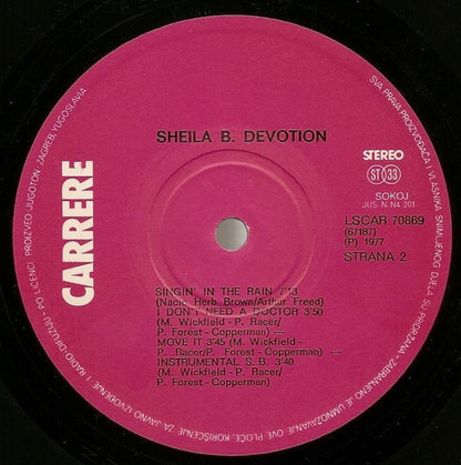 Sheila & B. Devotion : Singin' In The Rain (LP, Album)