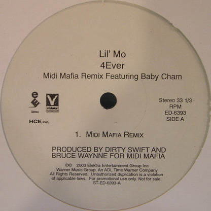 Lil' Mo Featuring Baby Cham : 4Ever (Midi Mafia Remix) (12", Promo)