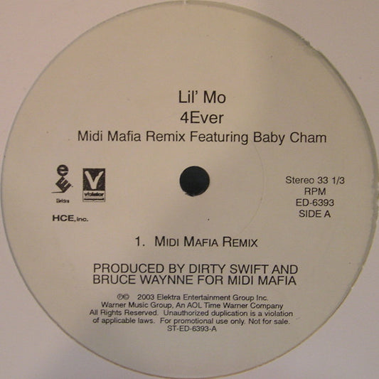 Lil' Mo Featuring Baby Cham : 4Ever (Midi Mafia Remix) (12", Promo)