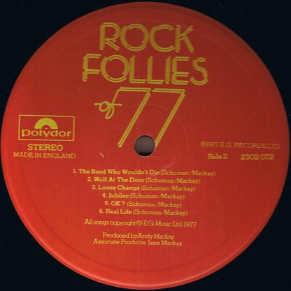 Julie Covington, Sue Jones-Davies, Charlotte Cornwell, Rula Lenska : Rock Follies Of 77 (LP, Album)