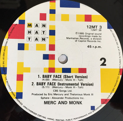 Merc And Monk : Baby Face (12")