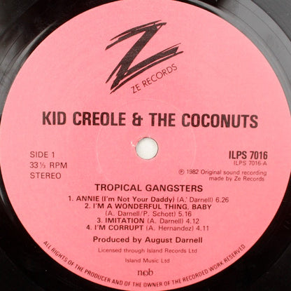 Kid Creole And The Coconuts : Tropical Gangsters (LP, Album)