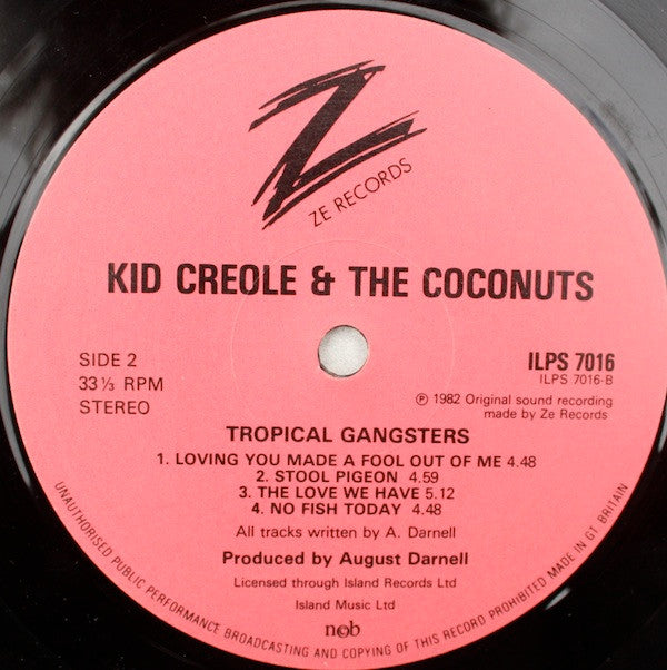 Kid Creole And The Coconuts : Tropical Gangsters (LP, Album)