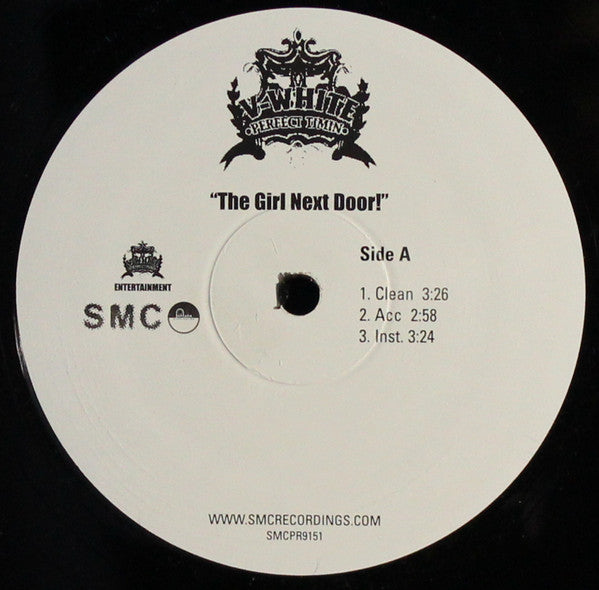 V. White : The Girl Next Door / We At It Again (12")