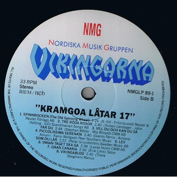 Vikingarna : Kramgoa Låtar 17 (LP, Album)