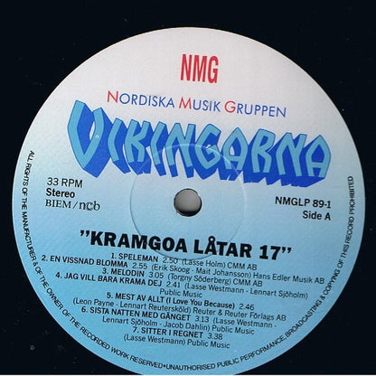 Vikingarna : Kramgoa Låtar 17 (LP, Album)