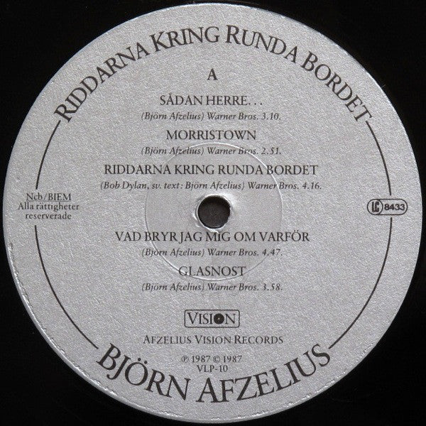 Björn Afzelius : Riddarna Kring Runda Bordet (LP, Album)