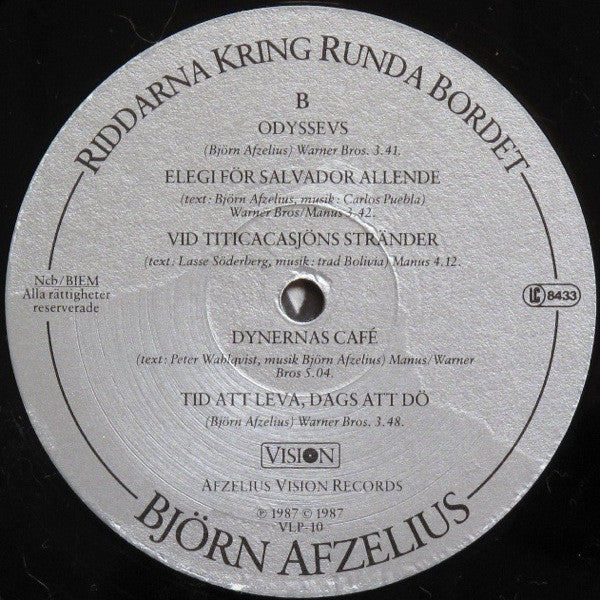 Björn Afzelius : Riddarna Kring Runda Bordet (LP, Album)