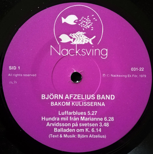 Björn Afzelius Band : Bakom Kulisserna (LP, Album)