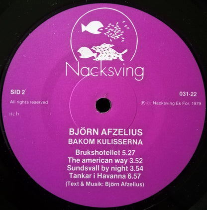 Björn Afzelius Band : Bakom Kulisserna (LP, Album)