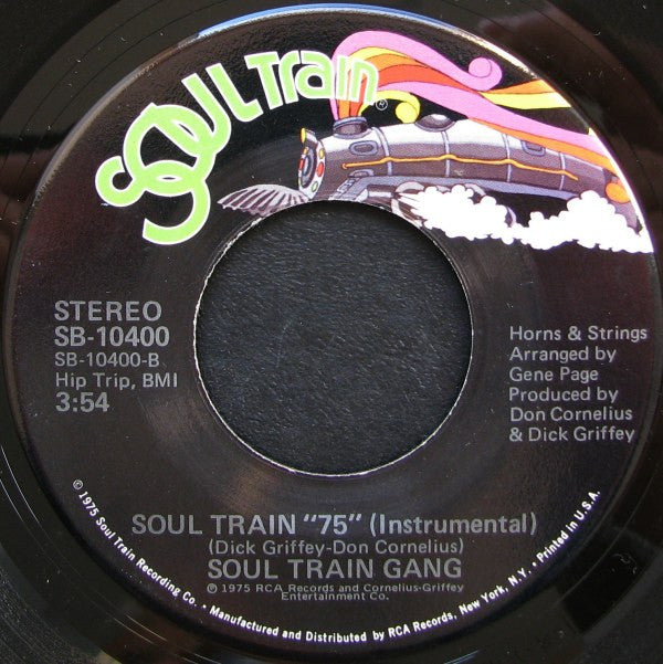 Soul Train Gang (2) : Soul Train "75" (7", Single, Ind)