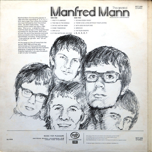 Manfred Mann : The Greatest (LP, Comp)