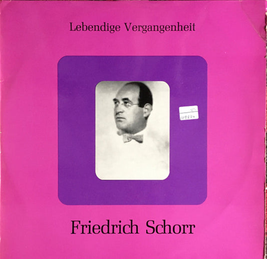 Friedrich Schorr : Friedrich Schorr (LP, Comp, Mono)