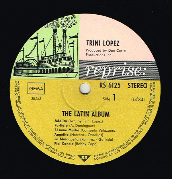 Trini Lopez : The Latin Album (LP)