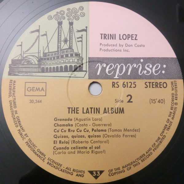 Trini Lopez : The Latin Album (LP)