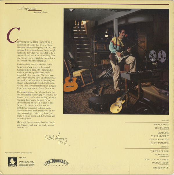 Phil Keaggy : Private Collection Volume 1 (Underground) (LP, Album)