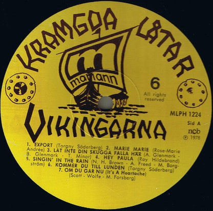 Vikingarna : Kramgoa Låtar 6 (LP, Album)